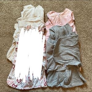 Bundle of (3) Cotton Halo Sleep Sacks Size NB